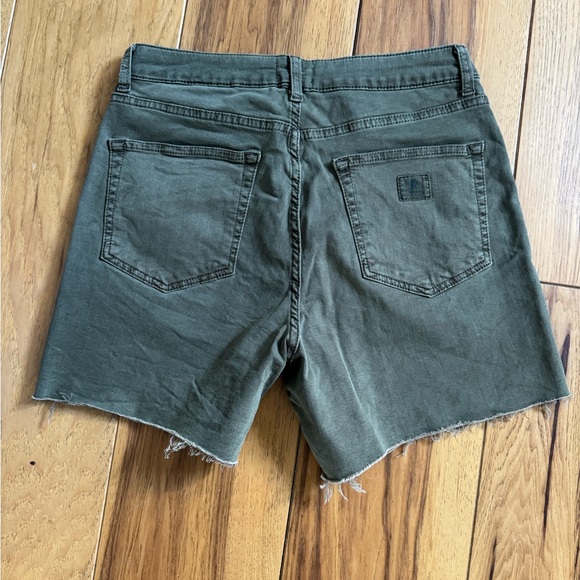 Olive Green Women's Shorts - Picture 3 of 6